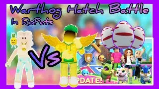 ✨Red Egg Hatch Battle For The New *WARTHOG* ✨ | RoPets Roblox