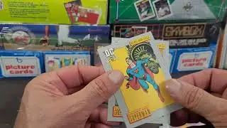 Superman Wonder Woman HOLOGRAMS 1992 DC Comic Cosmic Cards Pack Opening