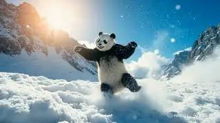 🐼❄️ Happy Panda Dancing in the Snow | Fun Kids Story 🌞🎶