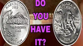 RARE 2007-P Washington & 2008-P Alaska Quarters Worth BIG Money?🔥 Must -See Coins!