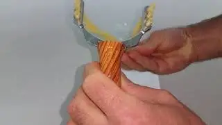 Demo: Steinschleuder Futterschleuder Sportschleuder Schleuder Zwille +100 Metalkugeln