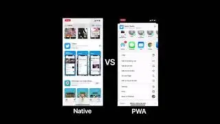 PWA vs Native App installation process comparison