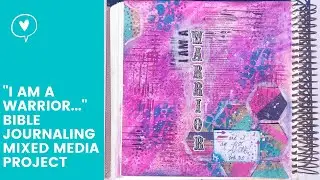 I am a warrior Bible Journaling Video by Keri Sallee featuring NeoColours and Echo Park