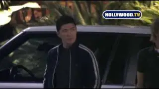 Rick Yune Keeps His Head Down At Bardot.