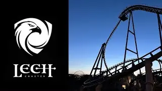 Lech Coaster on ride POV (Night) | 4K | Legendia, Poland