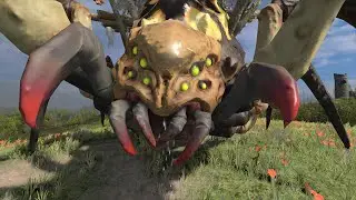 Arachnarok (GIANT Spider) Animations | Total War Warhammer 3