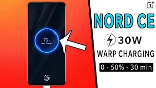 OnePlus Nord CE battery charging test - 0 to 100% in 70m | Nord CE  30W warp charging test #Shorts