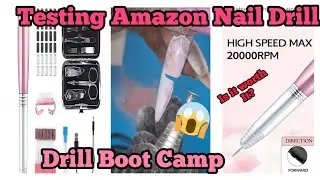 😱WATCH ME SLICE A NAIL😱REVIEWING NAIL DRILL @amazonSENT ME | 🤔 HOW POWERFUL IS THIS CHEAP DRILL?