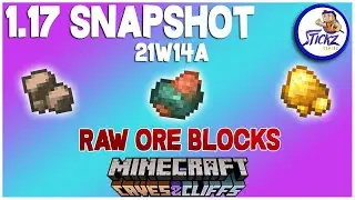 Minecraft 1.17 Snapshot - NEW RAW IRON, GOLD, COPPER - Caves and Cliffs Update (21w14a)