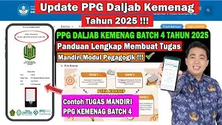 PPG KEMENAG BATCH 4 !!! PANDUAN LENGKAP MEMBUAT TUGAS MANDIRI MODUL PEGAGOGIK !!! 100% NILAI TINGGI