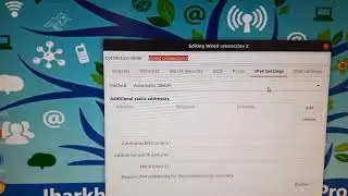 Computer network settings on Linux Ubuntu os