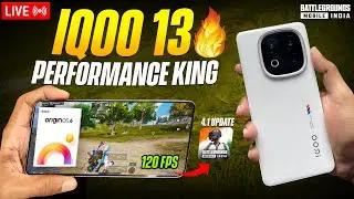 IQOO 13 120FPS PERFORMANCE TEST AFTER 12 MONTH 🔥 | WITH HANDCAM😲#bgmilive #iqoo