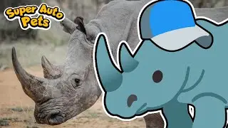 Baseball Cap Rhino is a Different Breed - Super Auto Pets - Level 3 Rhino
