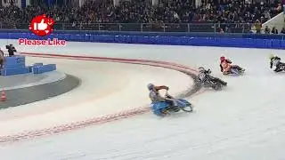 Eisspeedway WM Heerenveen 2025 Heat 16 Sturz/ Crash Martin Haarahiltunen