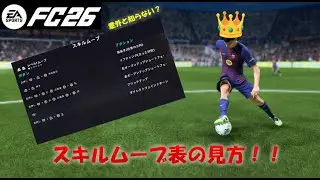 【FC26】意外と知らない！？スキルムーブ表の見方！！