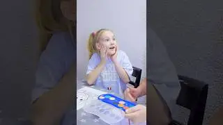 Ее краски оказались съедобными🤪🎨😋 #funny #fastsergey