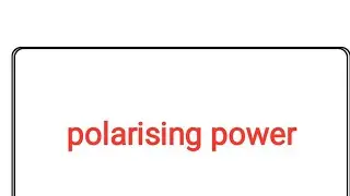 Polarising power....