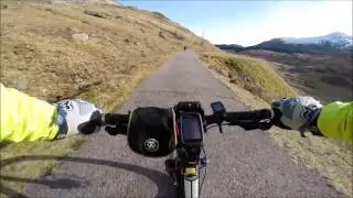 Cycling From The Loch Sloy Dam Down The Access Road - 28.02.16