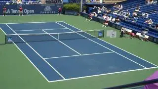John Isner (serving) v. Carsten Ball - L.A. Tennis Open 2009 UCLA in HD