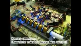 Gau&szlig;gewehr, Coilgun, Multistage, 1200 Volt kurzer Test