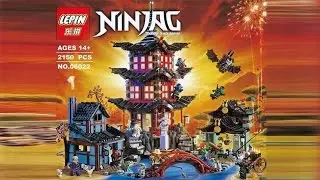 Lego 70751 Ninjago Temple of Airjitzu Lepin Bootleg 06022 Review