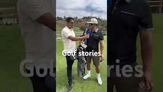 Playing golf with your hero. Asking Golf question. Golfing day. Golfing stories #golf #shorts