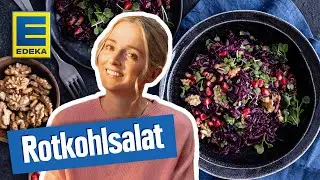 Rotkohlsalat mit Granatapfel und Speck | Salat Rezept f&uuml;r den Winter