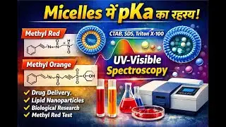 Micelles में pKa का रहस्य | Methyl Red & Methyl Orange | UV–Visible Spectroscopy Explained