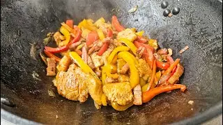 Kako se pravi Kineski Wok s povrćem i piletinom - Recept