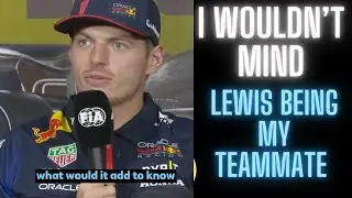 Max verstappen interview lewis hamilton being your teammate #f1 #maxverstappen #formula1
