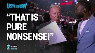 Frank Warren left dumbfounded by the judges scorecard after Usyk's unanimous decision win vs Fury 🤯