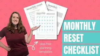 My Monthly Reset Checklist