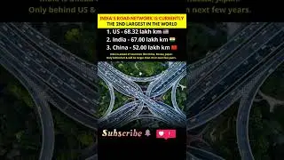 India&rsquo;s Road Network &ndash; 2nd Largest in the World! #road #india