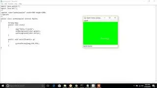 How to create and run Applets in Java