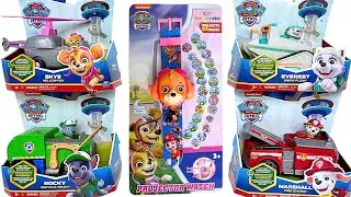 6 Minutes Satisfying with Unboxing Paw Patrol Projector Watch & Rescue Wheels PlaySet Toy ASMR