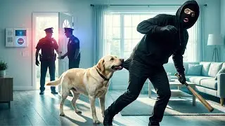 Home Alone Dog Triggered the Alarm | Then Fought the Intruder Until Police Arrived
