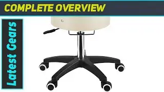 Master Massage Glider Ergonomic Round Swivel Adjustable Rolling Hydraulic Stool Barber Dental