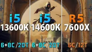 i5 14600K vs 13600K vs Ryzen 5 7600X // Test in 8 Games