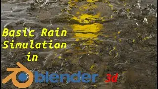 Rain Simulation in Blender(Time leap)