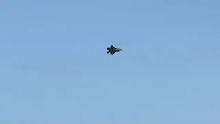  Bush Plane and US Air Force F22 Raptor Share Alaska Sky Over Mts McKinley/Denali, Foraker & Susitna