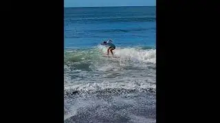 ビッタビタの高い360ショービットを反力の無い海面でメイクするスキムボード