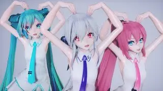 [MMD]HAKUxLUKAxMIKU 묵찌빠 MMook JJi BBa (4K)