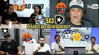 REAÇÕES DOS BOTAFOGUENSES REVOLTADOS COM GOLEADA DE 5 A 3 PRO GRÊMIO - BRASILEIRÃO 2026