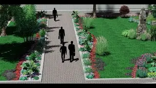 Modern Office Landscape Design | Corporate Outdoor Space (Cinematic Visualization)
