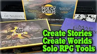 Creating Stories, Worlds, and a Giant Box of Battle Mats! (Solo RPG)