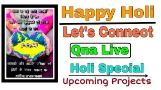 Happy Holi To Cashless Master Family || Live 🔴 2021