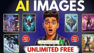 Unlimited AI Images Free 😱🤯| Top 3 Best Alternatives | No Login, No Limit | Step-by-Step Tutorial
