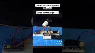 voice Control light using DF  Gravity voice Recognition Module Esp32 #shorts #arduino
