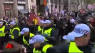 Raw Video: Angry Protesters Surround Parliament