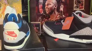 Jordan 3 Rare Air ' Versus ' Black Cement #og #retro #sneakers